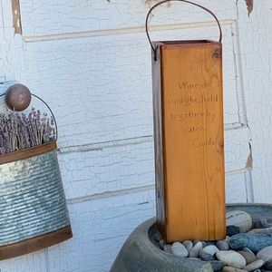 Unique Handcrafted Wooden Wine Carrier